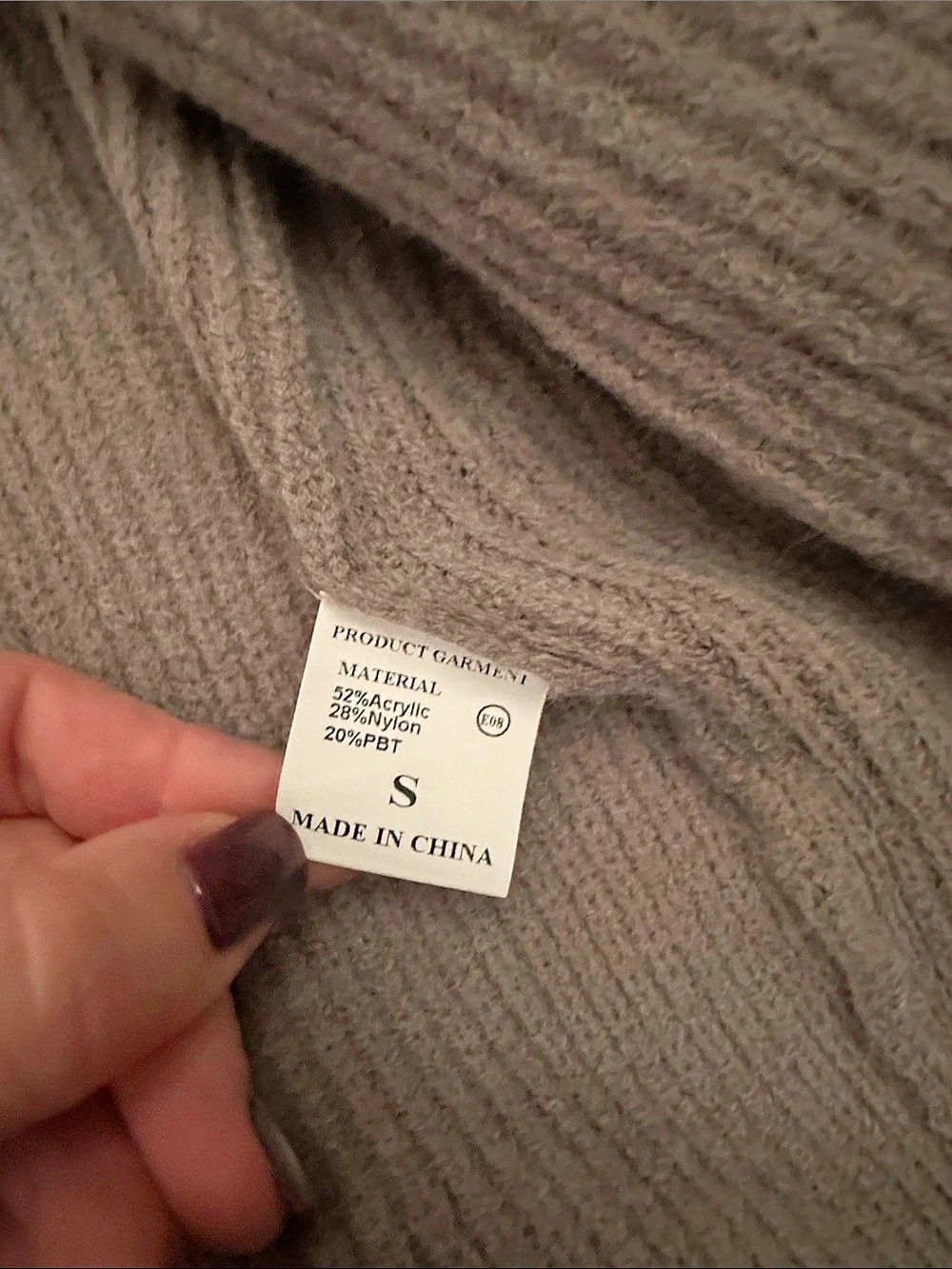 Gray Button-Front Cardigan Size Small - Picture 3 of 7
